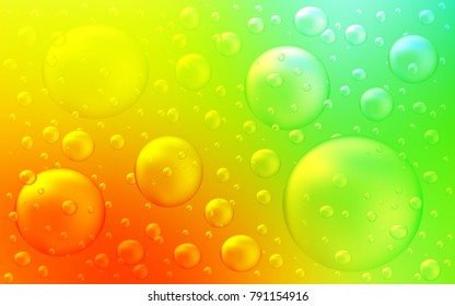 Light Multicolor vector background with dots. Blurred decorative design in abstract style with bubbles. Pattern can be used as texture of water, rain drops.
