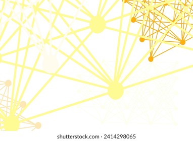Light Multicolor vector background with forms of artificial intelligence. Shining colorful illustration with real structure of AI. Template for ads of intellect, innovations.