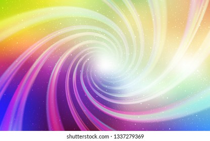 Light Multicolor vector background with galaxy stars. Modern abstract illustration with Big Dipper stars. Template for cosmic backgrounds.