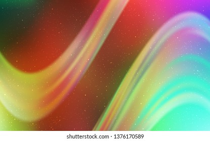 Light Multicolor vector background with galaxy stars. Shining illustration with sky stars on abstract template. Template for cosmic backgrounds.