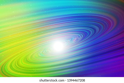Light Multicolor vector background with galaxy stars. Shining colored illustration with bright astronomical stars. Best design for your ad, poster, banner.