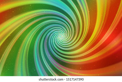 Light Multicolor vector background with galaxy stars. Shining colored illustration with bright astronomical stars. Pattern for astronomy websites.