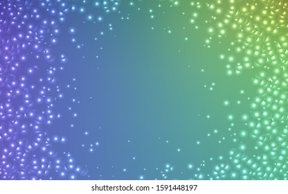 Light Multicolor vector background with galaxy stars. Glitter abstract illustration with colorful cosmic stars. Pattern for astronomy websites.