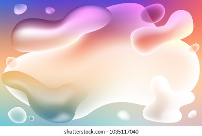 Light Multicolor vector background with lamp shapes. Creative geometric illustration in memphis style with gradient. Textured wave pattern for backgrounds.