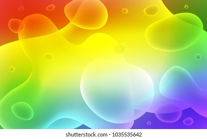 Light Multicolor vector background with lamp shapes. Colorful abstract illustration with gradient lines. Memphis style for your business design.
