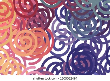 Light Multicolor vector background with lines. A completely new colorful illustration in simple style. Colorful wave pattern for your design.