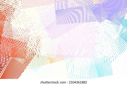 Light Multicolor vector background with lines. A sample with colorful lines, shapes. New composition for your brand book.