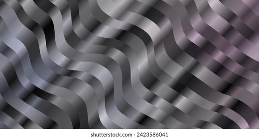 Light Multicolor vector background with lines. Illustration in halftone style with gradient curves. Pattern for busines booklets, leaflets