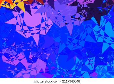 Light Multicolor vector background with polygonal forms. Outstanding abstract illustration with range of colorful triangles. An easy addition to your commertials.