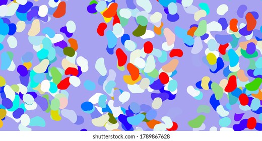 Light multicolor vector background with random forms. Colorful illustration with simple gradient shapes. Modern design for your ads.