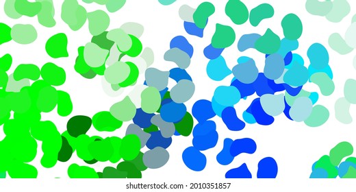 Light multicolor vector background with random forms. Colorful illustration with simple gradient shapes. Background for cell phones.