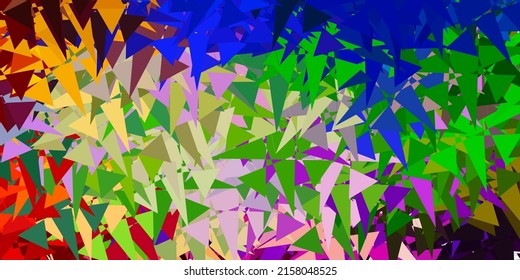 Light Multicolor vector background with random forms. Colorful illustration with simple gradient shapes. Modern design for your ads.