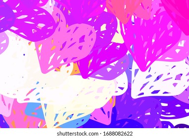 Light Multicolor vector background with Shining hearts. Beautiful celebration style hearts on abstract illustration. Design for a business advert of anniversary.
