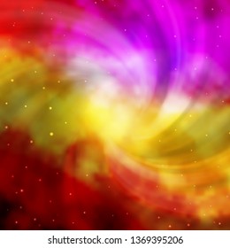 Light Multicolor vector background with small and big stars. Colorful illustration in abstract style with gradient stars. Design for your business promotion.
