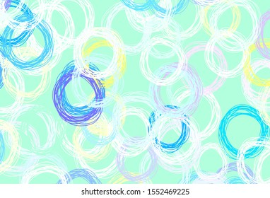Light Multicolor vector background with spots. Beautiful colored illustration with blurred circles in nature style. Pattern for textures of wallpapers.