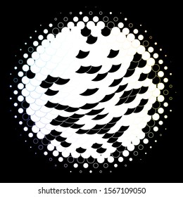 Light Multicolor vector background with spots. Abstract decorative design in gradient style with bubbles. Pattern for websites.