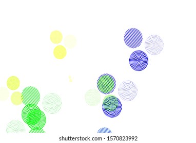 Light Multicolor vector background with spots. Blurred decorative design in abstract style with bubbles. Design for your business advert.