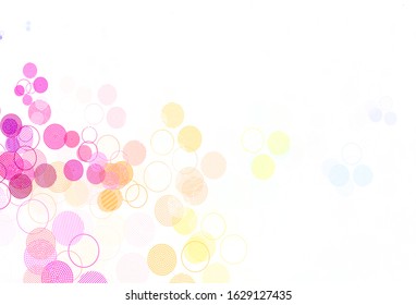 Light Multicolor vector background with spots. Modern abstract illustration with colorful water drops. Pattern for textures of wallpapers.