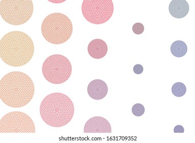 Light Multicolor vector background with spots. Blurred bubbles on abstract background with colorful gradient. Design for poster, banner of websites.