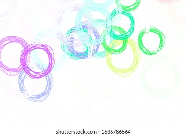 Light Multicolor vector background with spots. Glitter abstract illustration with blurred drops of rain. Pattern for beautiful websites.