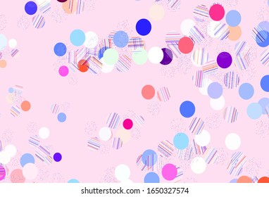 Light Multicolor vector background with spots. Blurred decorative design in abstract style with bubbles. Pattern for textures of wallpapers.