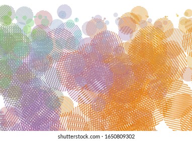 Light Multicolor vector background with spots. Illustration with set of shining colorful abstract circles. Pattern for futuristic ad, booklets.