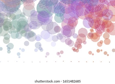 Light Multicolor vector background with spots. Blurred decorative design in abstract style with bubbles. Pattern for beautiful websites.