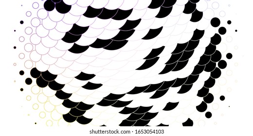 Light Multicolor vector background with spots. Illustration with set of shining colorful abstract spheres. Design for your commercials.