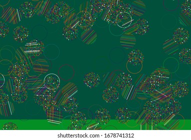 Light Multicolor vector background with spots. Abstract illustration with colored bubbles in nature style. Pattern for futuristic ad, booklets.