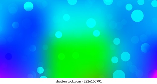 Light multicolor vector background with spots. Modern abstract illustration with colorful circle shapes. Pattern for business ads.