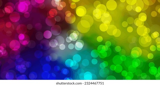 Light Multicolor vector background with spots. Colorful illustration with gradient dots in nature style. Pattern for wallpapers, curtains.