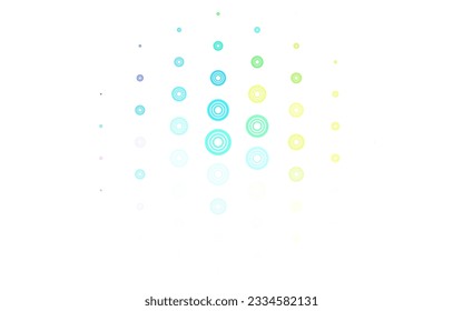 Light Multicolor vector background with spots. Modern abstract illustration with colorful water drops. Design for your business advert.