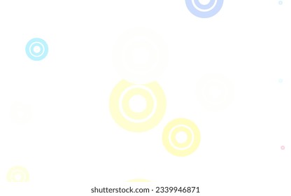 Light Multicolor vector background with spots. Modern abstract illustration with colorful water drops. Pattern for ads, leaflets.