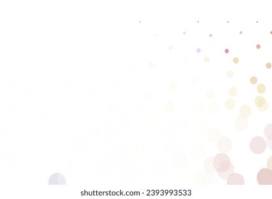 Light Multicolor vector background with spots. Abstract illustration with colored bubbles in nature style. Pattern for ads, leaflets.