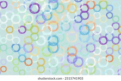 Light Multicolor vector background with spots. Illustration with set of shining colorful abstract circles. Pattern for ads, leaflets.