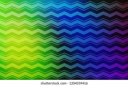 Light Multicolor vector background with straight lines. Colorful shining illustration with lines on abstract template. Pattern for ad, booklets, leaflets.