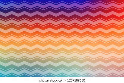 Light Multicolor vector background with straight lines. Shining colored illustration with sharp stripes. Smart design for your business advert.