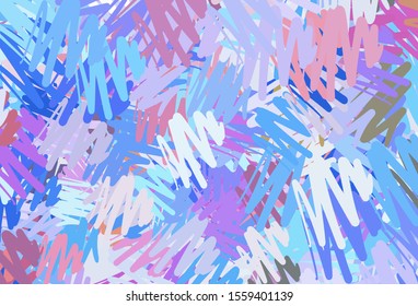 Light Multicolor vector background with straight lines. Lines on blurred abstract background with gradient. Best design for your ad, poster, banner.