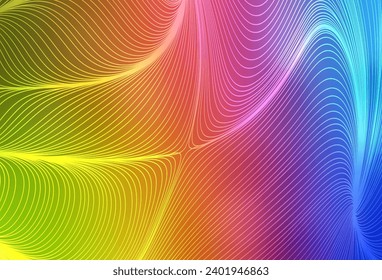 Light Multicolor vector background with straight lines. Shining colored illustration with sharp stripes. Template for your beautiful backgrounds.
