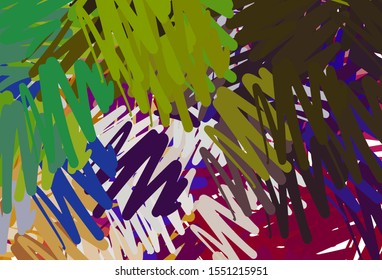 Light Multicolor vector background with stright stripes. Colorful shining illustration with lines on abstract template. Pattern for ads, posters, banners.