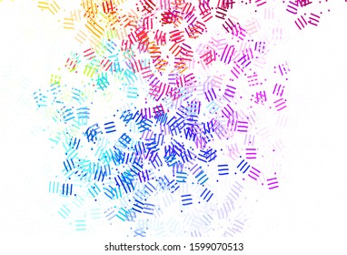Light Multicolor vector background with stright stripes, dots. Blurred decorative design in simple style with lines. Best design for your ad, poster, banner.