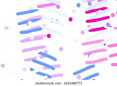 Light Multicolor vector background with stright stripes. Colorful shining illustration with lines on abstract template. Smart design for your business advert.
