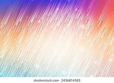Light Multicolor vector background with stright stripes. Colorful shining illustration with lines on abstract template. Pattern for ads, posters, banners.