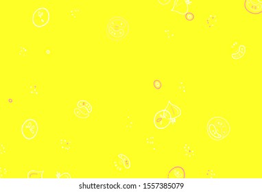 Light Multicolor vector background with tasty food. Decorative illustration with food on abstract template. Doodle design for your business advert of cafes.