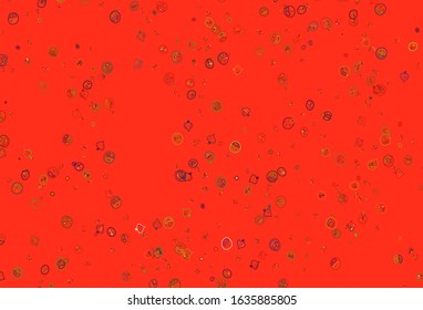 Light Multicolor vector background with tasty food. Colorful decorative design of snacks in doodle style. Template for meal cooking in kitchen.
