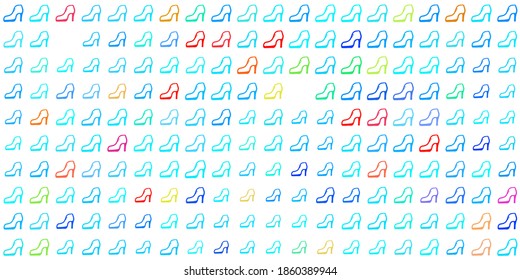 Light multicolor vector background with woman symbols. Colorful feminism symbols with a gradient in modern style. Design for International Women’s Day.