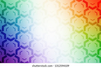 Light Multicolor vector background with wry lines. Colorful geometric sample with gradient lines.  Abstract design for your web site.
