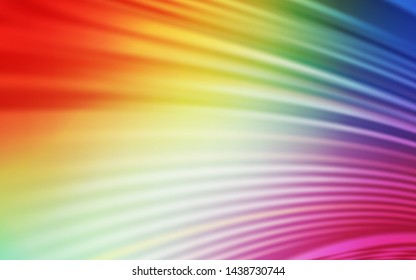 Light Multicolor vector background with wry lines. A sample with colorful lines, shapes. Elegant pattern for a brand book.