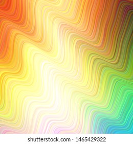 Light Multicolor vector background with wry lines. Shining colorful illustration in simple style. A new texture for your  ad, booklets, leaflets.