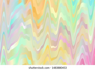 Light Multicolor vector background with wry lines. An elegant bright illustration with gradient. Elegant pattern for a brand book.